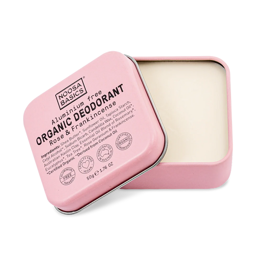 Noosa Basics Rose & Frankincense Deo Tin 50gram