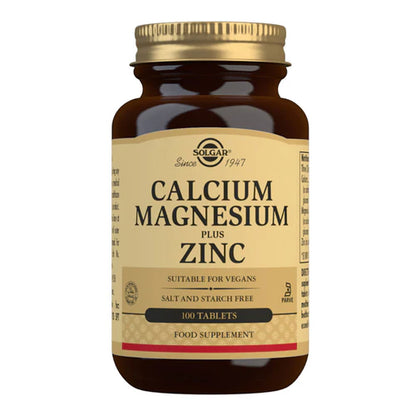 Solgar Calcium Magnesium plus Zinc 100 Vtabs