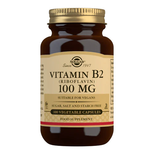 Solgar Vitamin B2 (Riboflavin) 100 mg 100 Vcaps