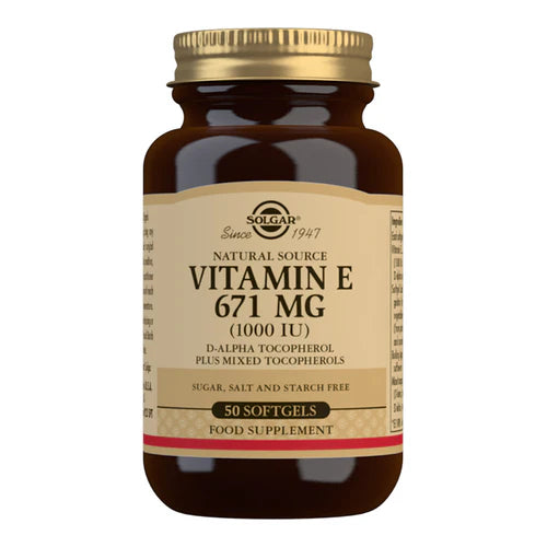 Solgar Vitamin E 1000 IU (671mg) 50 Sgel