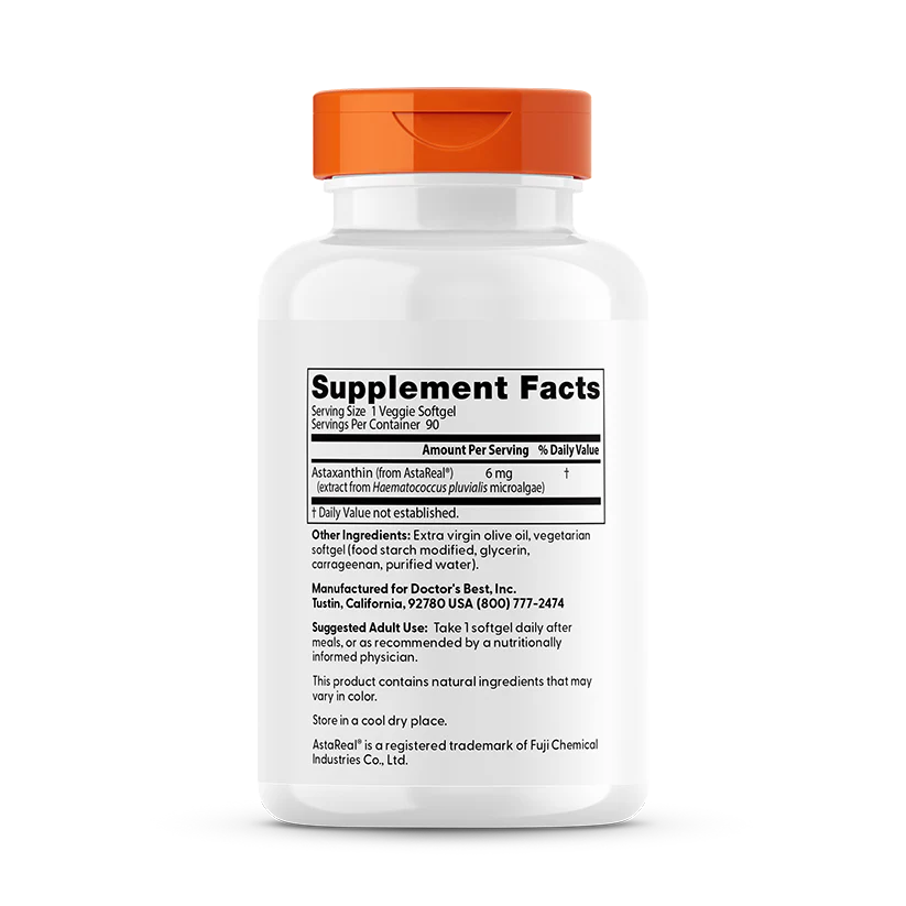Doctor's Best Astaxanthin (6mg) 90 Soft Gels