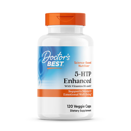 Doctor's Best 5-HTP Enhanced with Vitamins B6 and C 120 Capsules