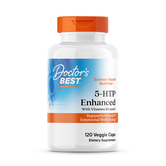 Doctor's Best 5-HTP Enhanced with Vitamins B6 and C 120 Capsules
