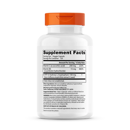 Doctor's Best 5-HTP Enhanced with Vitamins B6 and C 120 Capsules