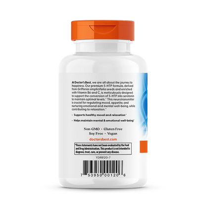 Doctor's Best 5-HTP Enhanced with Vitamins B6 and C 120 Capsules
