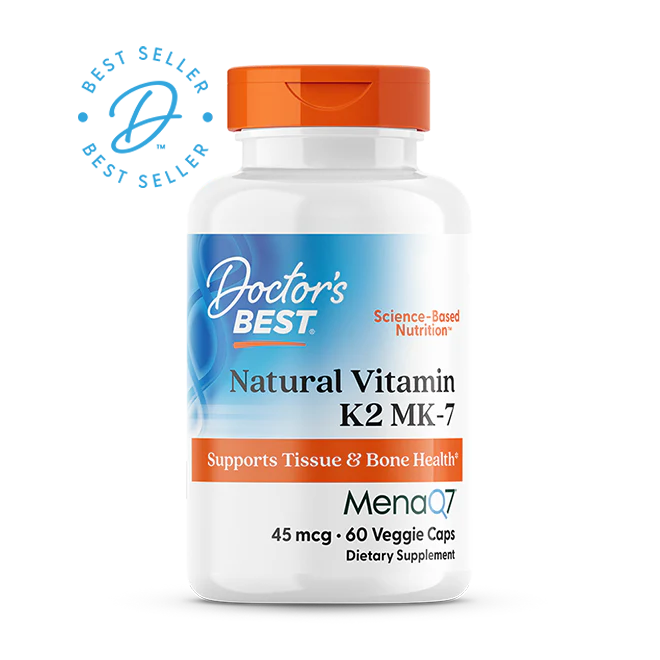 Doctor's Best Natural Vitamin K2 MK-7 with MenaQ7 (45mcg) 60vc