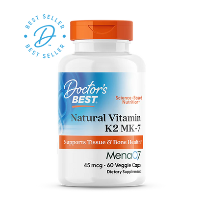 Doctor's Best Natural Vitamin K2 MK-7 with MenaQ7 (45mcg) 60vc