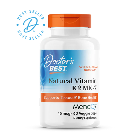 Doctor's Best Natural Vitamin K2 MK-7 with MenaQ7 (45mcg) 60vc