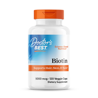 Doctor's Best Biotin (5,000mcg) 120vc