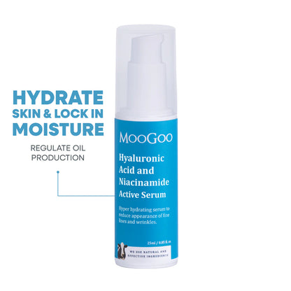 MooGoo Hyaluronic Acid (2% w/v), Niacinamide (10% w/v) 25ml