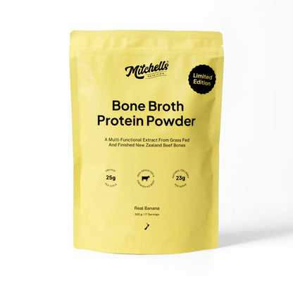 Mitchell's Bone Broth Protein Powder Real Banana 500gm