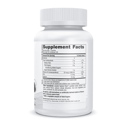 Nordic Zero Sugar Vitamin D3 Gummies 60 gummies