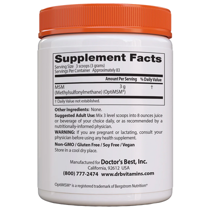 Doctor's Best MSM Powder 250g