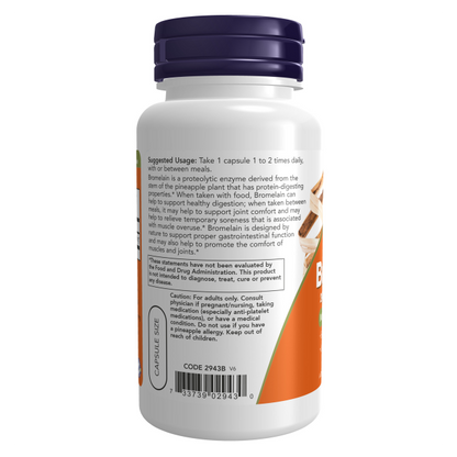 NOW Bromelain  500 mg 60VC