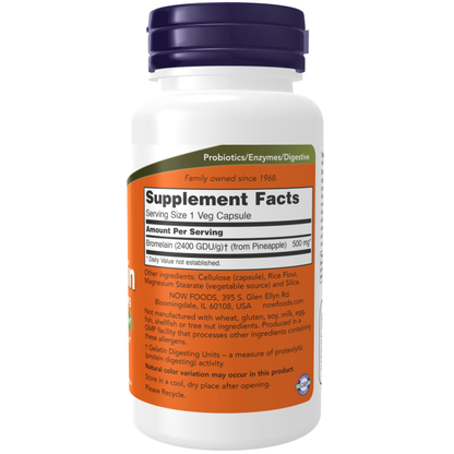 NOW Bromelain  500 mg 60VC