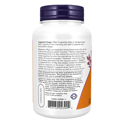 NOW Magtein Magnesium L-Threonate] 90VC
