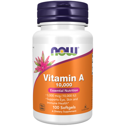 NOW Vitamin A 10,000 IU, 100SG