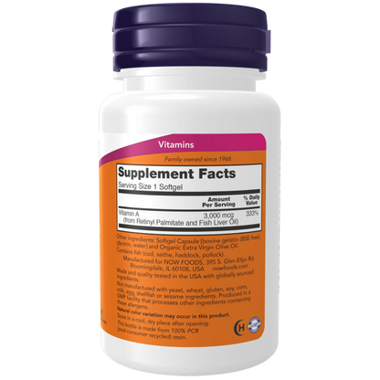 NOW Vitamin A 10,000 IU, 100SG