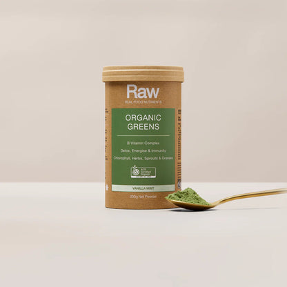 Raw Organic Greens Vanilla Mint 100 grams