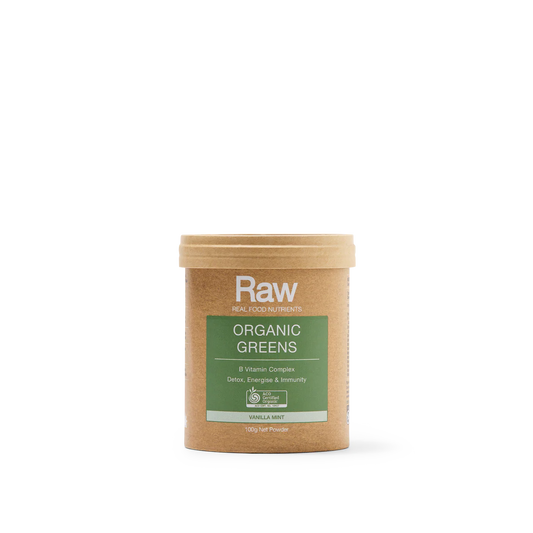 Raw Organic Greens Vanilla Mint 100 grams