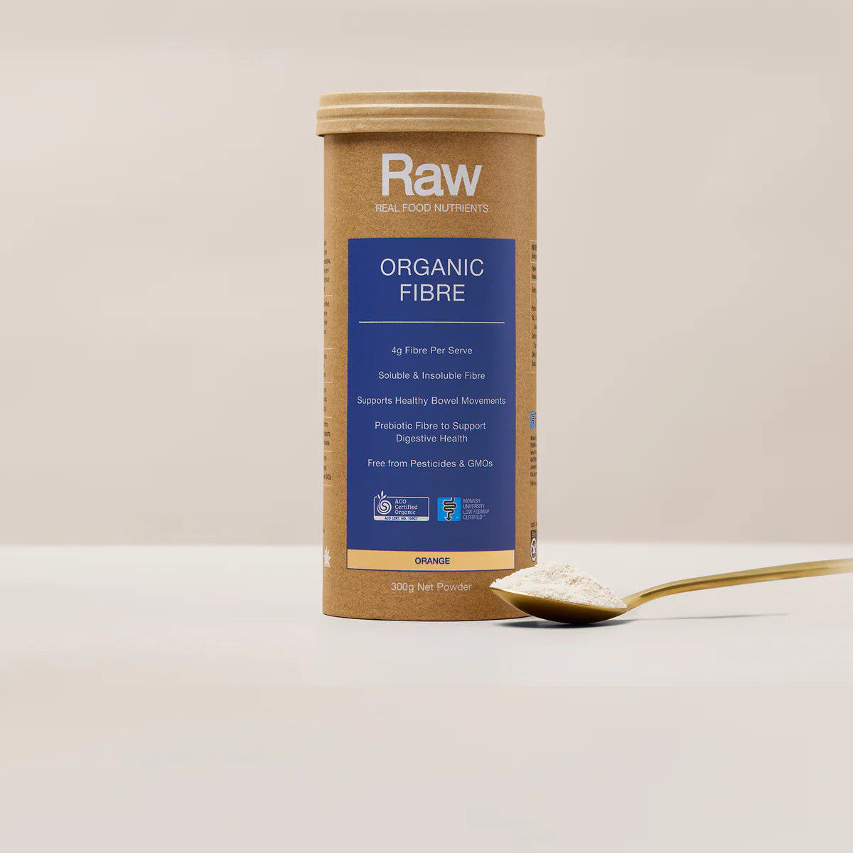Raw Organic Fibre Orange 300g