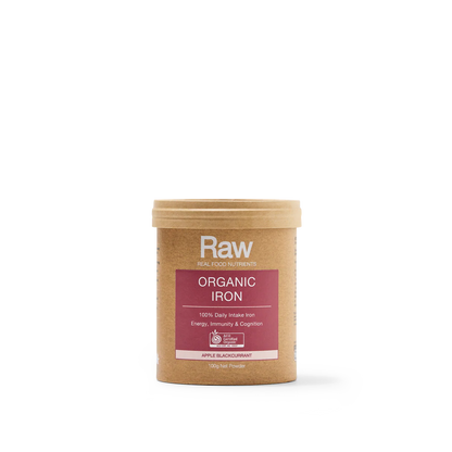Raw Organic Iron 100g Apple Blackcurrant
