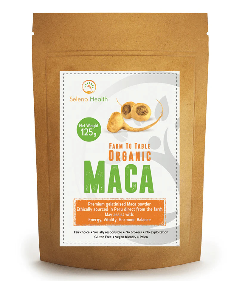 Seleno Organic Activated Peruvian Maca Powder 125gm