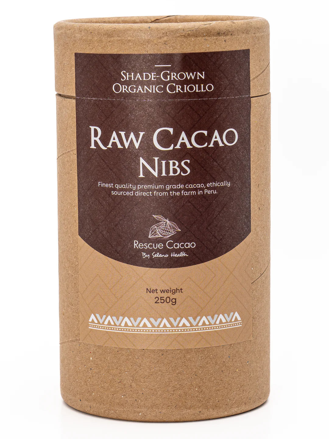 Seleno Organic Criollo Raw Ceremonial Cacao Nibs 250gm