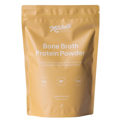 Mitchell's Bone Broth Protein  Salted Caramel 500gm