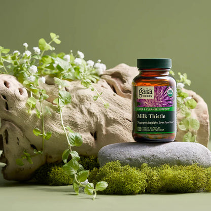 Gaia  Milk Thistle Liver & Cleanse Support  60Vcaps