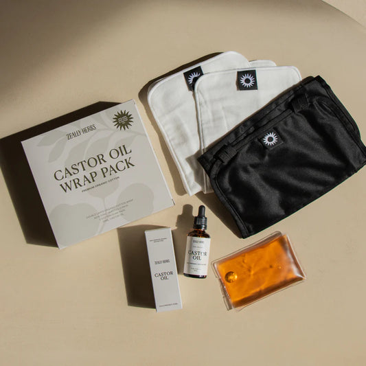 Zeally Herbs Castor Oil Wrap Pack