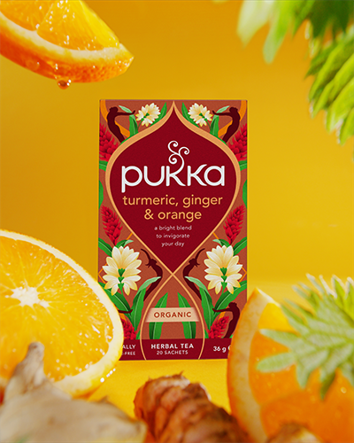Pukka Turmeric, Ginger & Orange Organic Tea, 20 Teabags